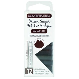 Monteverde Brown Sugar Ink Cartridges (G305BS) - Pack of 12