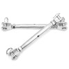 2pcs Jaw and Jaw Turnbuckle Stainless Steel Turnbuckle Rigging Screw