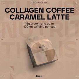Bulk Collagen Coffee, High Protein, Caramel Latte, 500 g