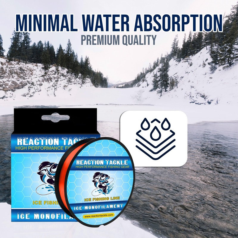 Reaction Tackle Ice Monofilament – Eisangeln Mono-Schnur, Tip-Up Line –