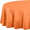 Erwin Müller Tablecloth carrot orange size oval: 160x220 cm