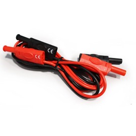PeakTech 7030 Test Leads for Multimeter and Laboratory Power Supplies, 130 cm Test Leads with Insulated Banana Plugs as Accessories for Measuring Devices, 4 mm Cable with Laboratory Plug for CAT III