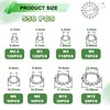 Ruibapa 550PCS External Tooth Lock Washers Assortment Kit (M2.5-M12)