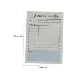 KICHOUSE Undated Weekly Planner Notepad 6-Pack Tear-Off Memo Pads for Daily To-Do Lists and Work Schedules Portable Planning Pad for Students and Professionals