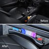 Fosdonge Upgraded Car Seat Gap Filler 2 Pack，Car Gap Filler
