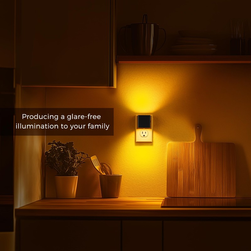 L LOHAS LED Night Light,Night Lights Plug into Wall,[2-Pack] Dimmable