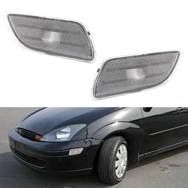 Tonsya For 2000 2001 2002 2003 2004 Ford Focus side Bumper marker light housings Clear Lens