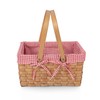 PICNIC TIME Farmhouse Basket, Wicker Basket, Empty Basket, Small Picnic