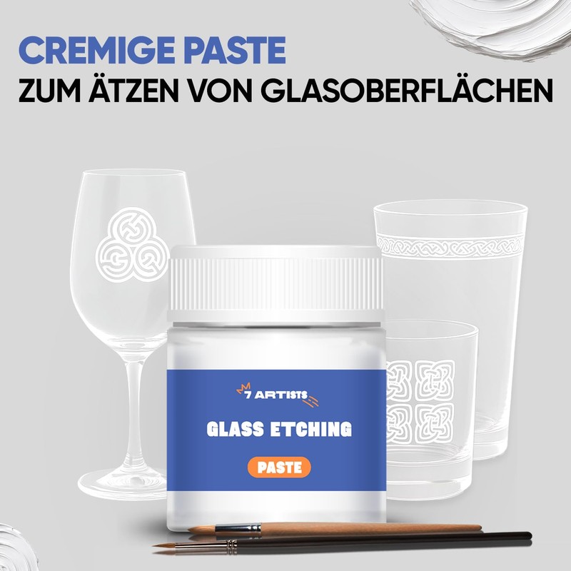 7 Artists Etching Paste for Glass 50 ml - Strong