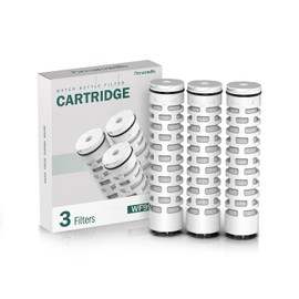 Dreamwills WF99 Water Filter Cartridge Replacements for Water Bottles, Coconut Shell Activated Carbon Reduces Chlorine Taste and Odor, Last 2 Months, 3 Count