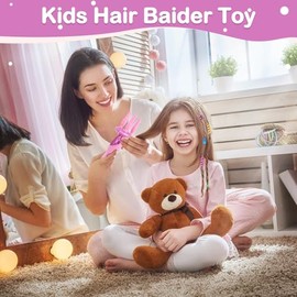 Hair Braiding Machine, Hair Salon Toys for Girls with Braider, Beads, Wig & Accessories, Kids Hair Styling Tool Toy Set, Christmas Birthday Toys Gifts