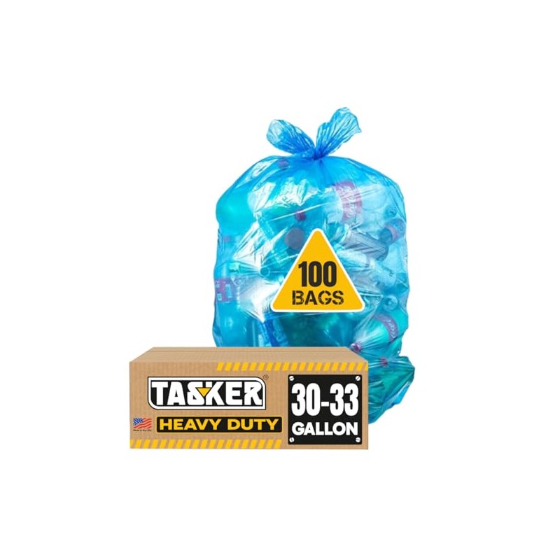32-33 Gallon Recycling Bags Heavy Duty (MegaValue Pack 100 Bags