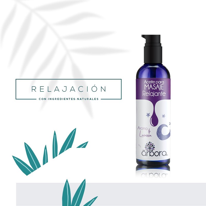 Árbora Aceite de Masaje Relajante Aroma Lavanda 90ml