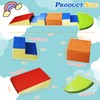 Goldshire 6-Piece Baby Soft Foam Climbing Blocks Set, PU Leather