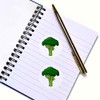 24 x 40mm Round 'Broccoli' Stickers (SK00040055)