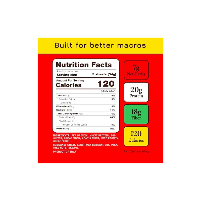Low Carb, Protein Lasagna | Lasagna with 17g Protein, 7g