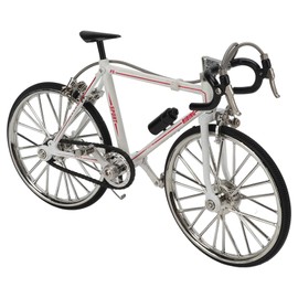 Pssopp Bike Model Mountain Bike Toy, Metal Bike Model Mini Model Ornament Desktop Decoration, 4.5 x 7.7in