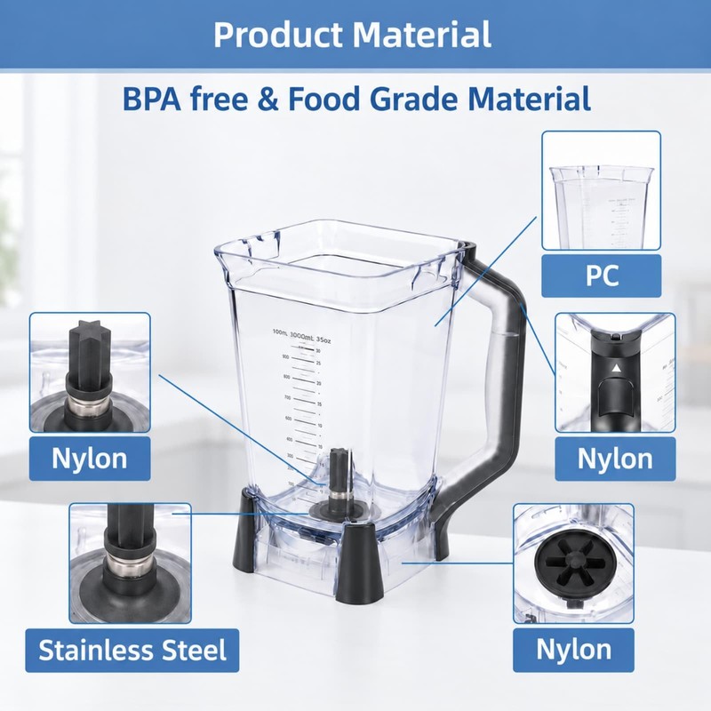 72oz XL Replacement Pitcher Compatible with Ninja BL750 Series Blender
