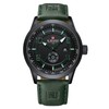 NAVIFORCE Sport Watches for Men Leather Band Waterproof Quartz Analog