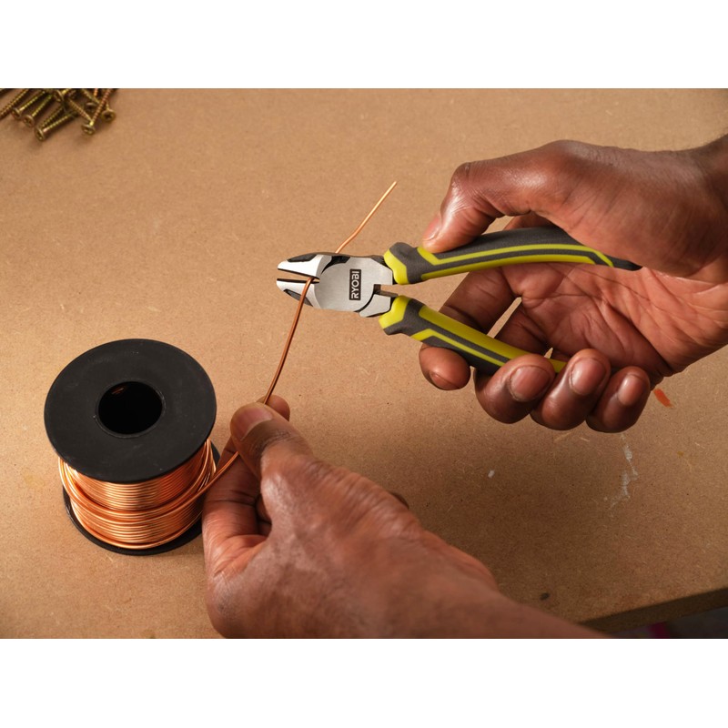 Ryobi RHDC160 160 mm Diagonal Cutters, Green & Antracite