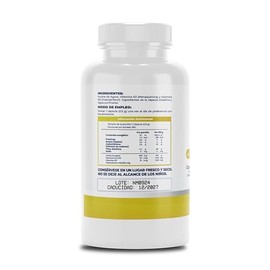 NAIMA K2 D3, 360 Cápsulas | Suplemento Alimenticio 100% Puro y Natural a Base de Vitamina K2 y Vitamina D3 | Apoyo a Huesos Fuertes, Absorción de Calcio | Sin Aditivos ni Rellenos
