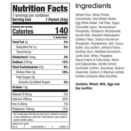 WonderSlim Protein Pancake & Waffle Mix, Chocolate Chip - 12g Protein, 5g Fiber, 3g Sugar (7ct)