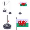 WXTWK 2 Pack National Table flag with black base (Welsh)
