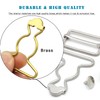 Enosea 4 Sets Metal Overall Buckles Suspender Replacement Buckles with