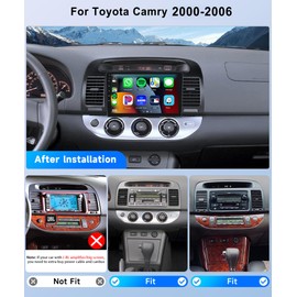 Car Stereo for Toyota Camry 2000-2006 Wireless CarPlay/Android Auto Android 15 Radio【8Core4+64Gwith Qualcomm】 9" IPS Touch Screen,BT5.1,DSP Hi-Res/OBD2,GPS,SWC,Backup Camera METEESER for Camry