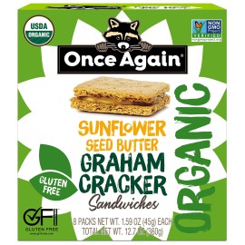 Once Again Sunflower Butter Graham Cracker Sandwiches - Organic & Gluten Free...