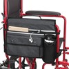 Wheelchair Organizer Storage Bag, Double-Sided Armrest Pouch with Cup Hold