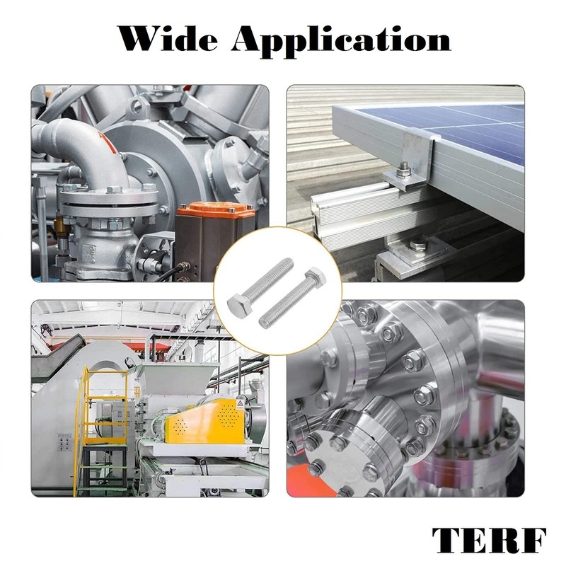 TERF® M10 X 20mm Hex Bolts Fully Threaded Set Screw