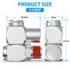 ERGAOBOY 4 PCS Silver 1/4" BSP Swivel Fitting Air Tool,