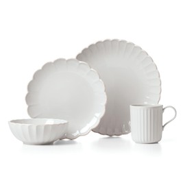 Lenox French Perle Scallop 4-Piece Place Setting, 5.55 LB