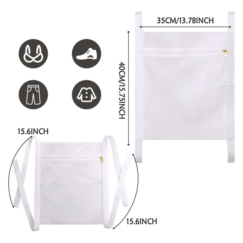 Sneaker Wash Dry Net Bag, 2Pcs Sneaker Mesh Bag, Large