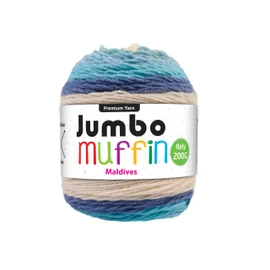 Yatsal Jumbo Muffin 8-Ply Premium Knitting Yarn 200 g, Maldives