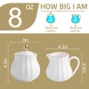 Sweejar Home Royal Ceramic Sugar and Creamer Set, 3 Piece