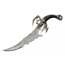 SZCO 21" Striking Scorpion Knife & Display Stand Fantasy Collectable Etched Blade