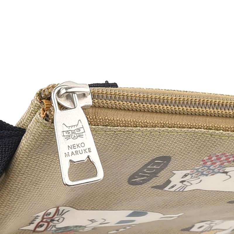 [KUSUGURU] [KUSUGURU] [KUSUGURU] Coated Pochette Cat Round BE, beige