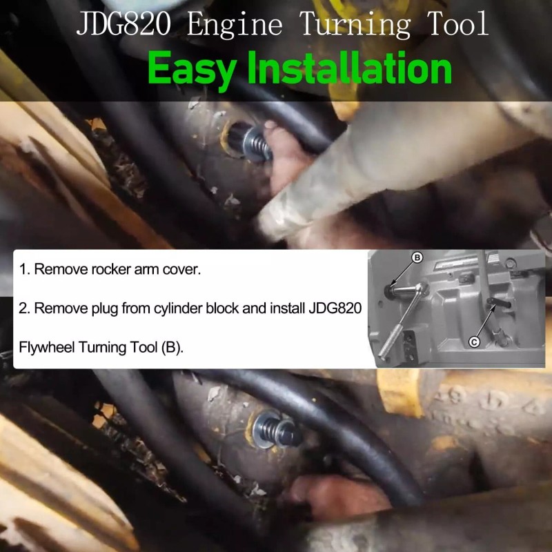 for John Deere Engine Turning Tool TDC Rotate Engine Flywheel