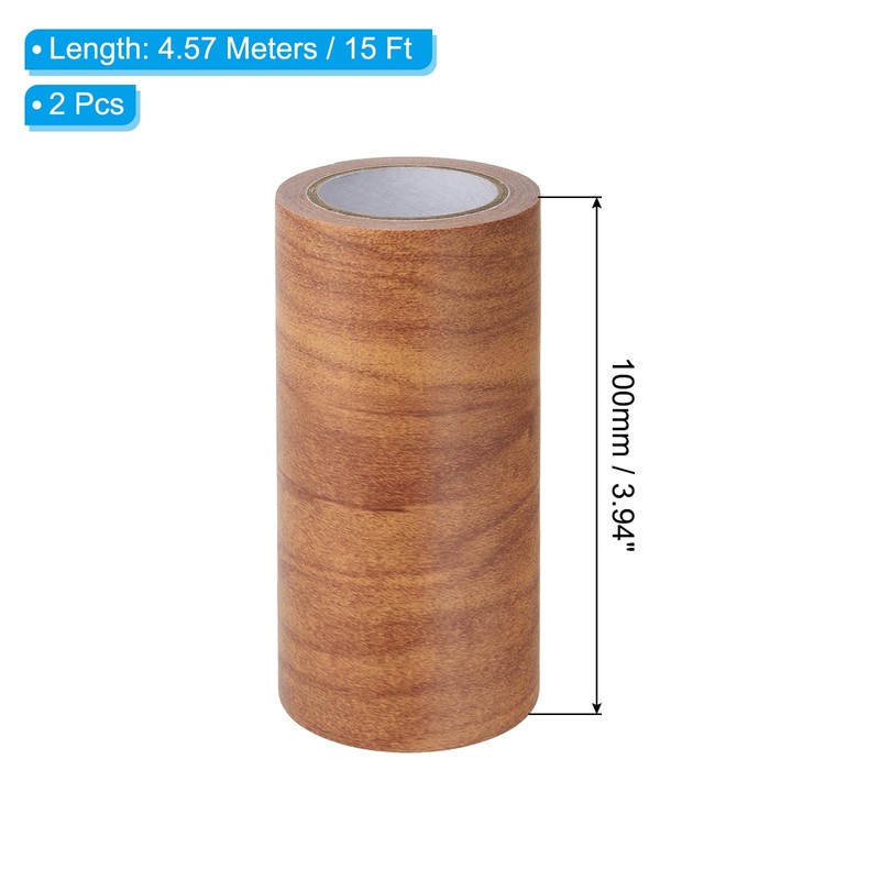 PATIKIL Wood Grain Repair Tape 4" x15ft,2 Pcs Self Adhesive