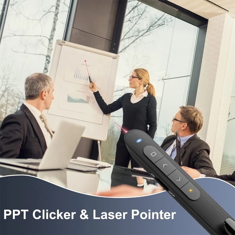 Universal 2.4GHz Wireless Presenter Remote Control PowerPoint Clicker Presentation Pointer