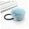FOMIYES 12Pcs Fluffy Ball Elastic Hair Ties for Women and