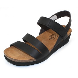 NAOT Footwear Women's Kayla Sandal Black Matte Leather - 9-9.5 W US