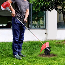 RocoReny 42.7CC 2-Stroke Mini Tiller Cultivator, 1250kw Handheld Gas Powered Lightweight Garden Tiller Cultivator for Farm Plant & Lawn Digging, Weeding Removal & Soil Cultivation 1.1L