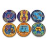 ILA Corkwood Round Aboriginal Art Coaster (Pack of 6)