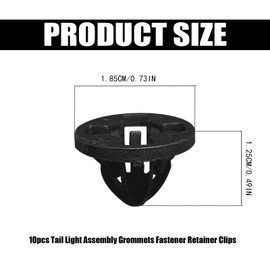 GolTHd 10PCS Taillight Lamp Retainer Clip Fastener Assembly Grommets, OE 68084593AA, Compatible with Dodge, Ram, Pick-Ups, Truck