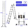 Telescoping Ladder 5M/16.5FT A Frame Extension Ladder Multi-Purpose Heavy Duty