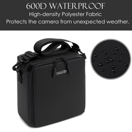 svatin Mini SLR Camera Insert Bag,Shockproof &Pressure-proof Dual Opening Camera Lens Cube Case Bag,Digital DSLR Mirrorless Cameras Accessories Storage Pouch Compatible for Canon,Sony,Fuji (XXS Gray)