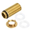 sourcing map 1 Pcs 46mm Faucet Extension Threaded Pipe Mounting